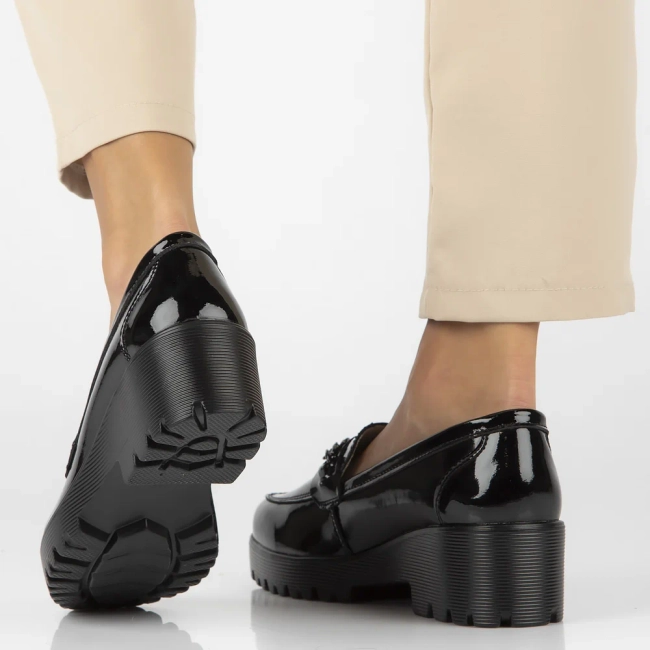 Leather shoes Filippo DP4139/24 BK black