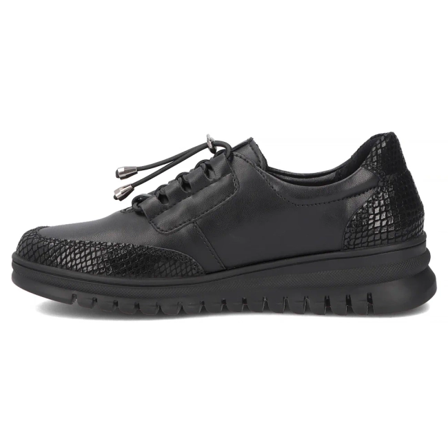 Skórzane półbuty Filippo DP8102/26 BK czarne