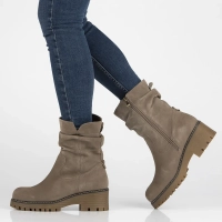 Skórzane botki Filippo DBT6402/24 TP taupe