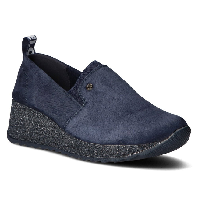 Leather sneakers Filippo DP1500/20 NV T navy blue