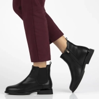 Leather ankle boots Filippo DBT7197/25 BK black