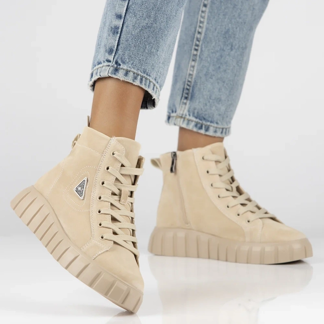 Leather boots Filippo DBT4146/23 BE beige