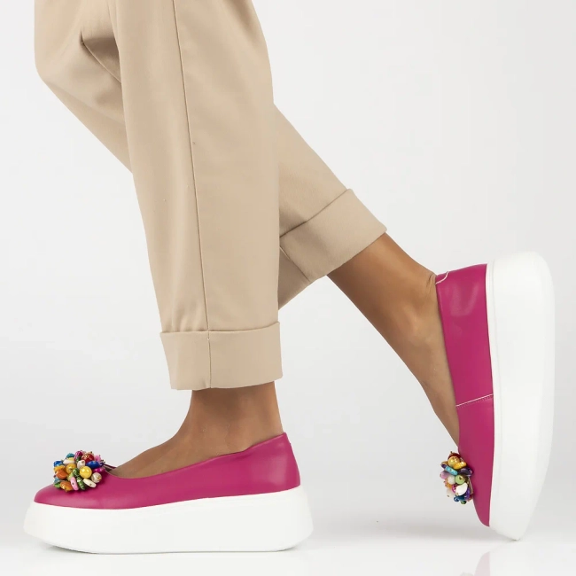 Leather shoes Filippo DP6836/25 FH pink