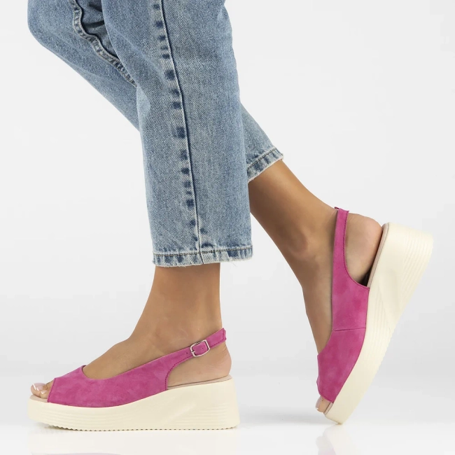 Leather sandals Filippo DS6142/24 FH pink