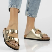 Leather flip-flops Filippo DK7062/25 GO gold