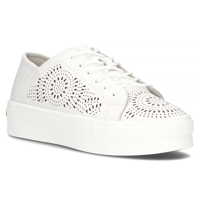 Leather shoes Filippo DP3529/23 WH białe