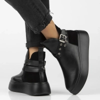 Leather ankle boots Filippo DBT6341/24 BK black