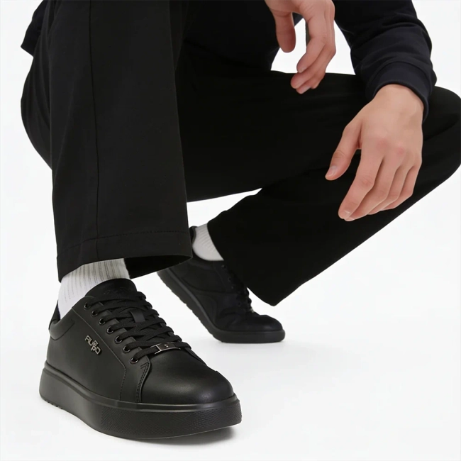 Leather Sneakers Filippo MP7840/26 BK black