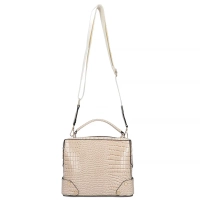 Beżowa torebka kuferek beige chic