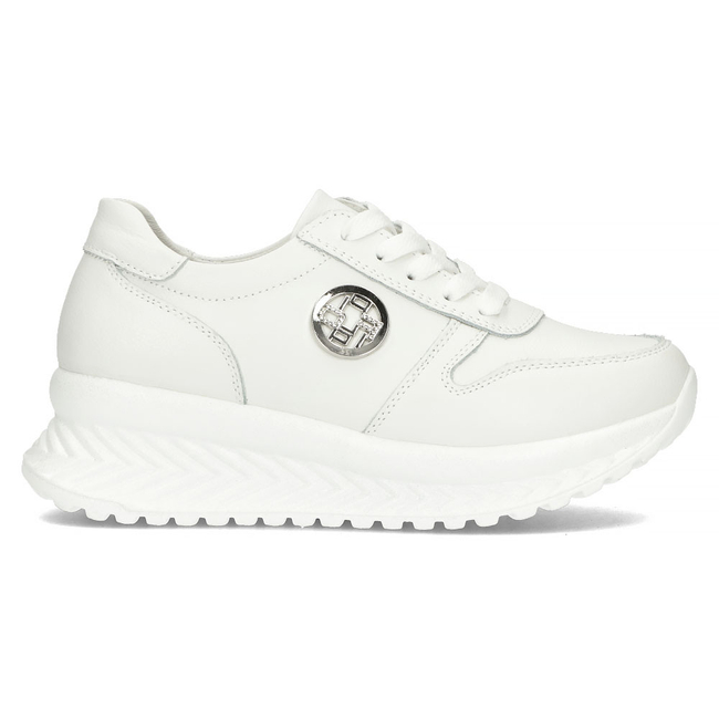 Leather Sneakers Filippo DP3547/23 WH white