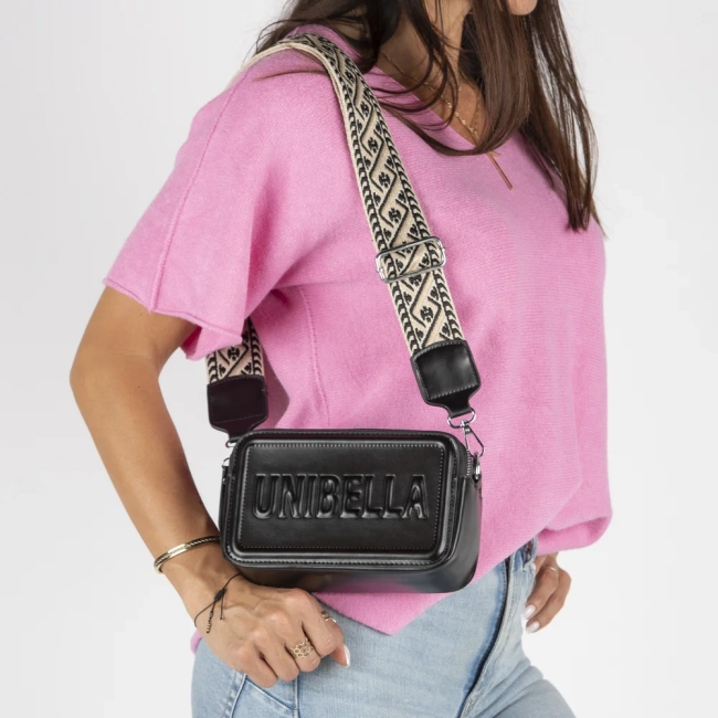 Black shoulderbag modern courier
