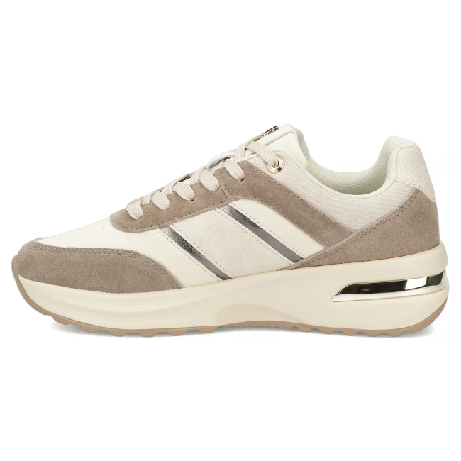Leather sneakers Filippo DP7772/26 BE BR beige