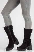 Skórzane kozaki Filippo 70115 czarne