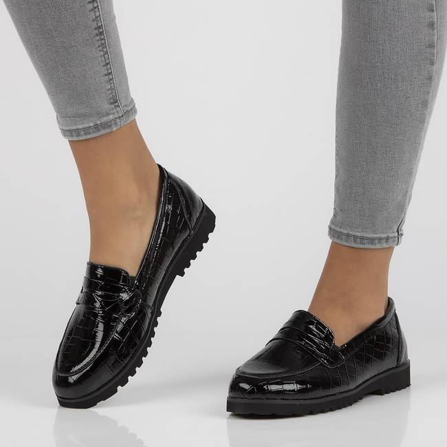 Leather loafers Filippo DP3172/21 BK black