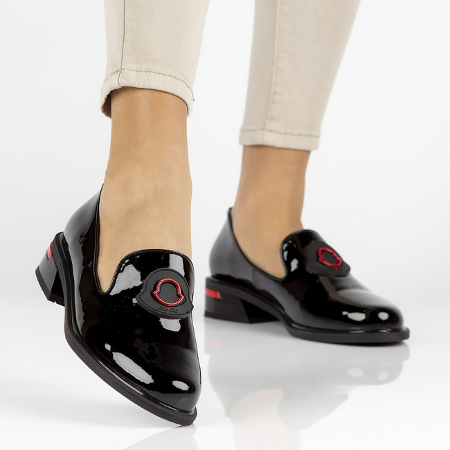 Leather shoes Filippo DP3720/22 BK black