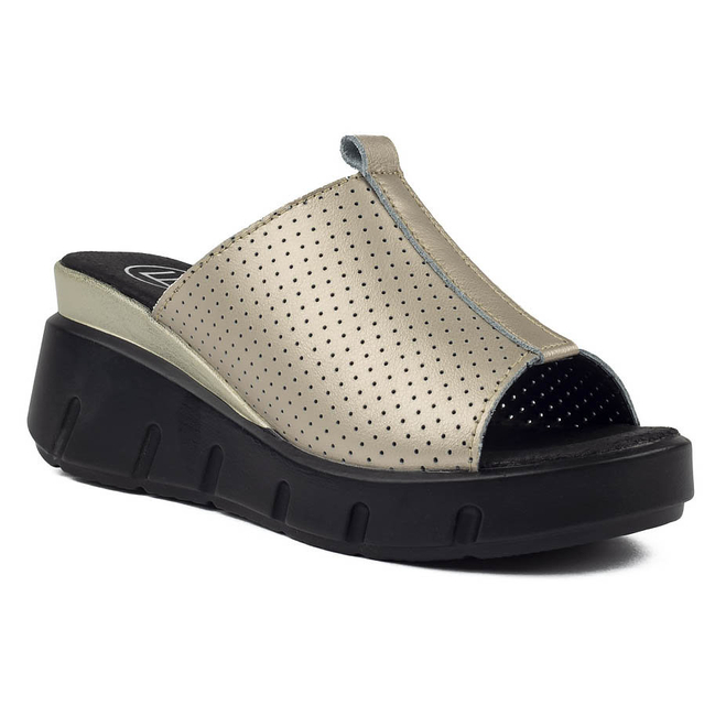 Leather flip-flops Filippo DK3594/22 GO gold