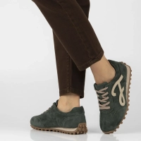 Leather sneakers Filippo DP7961/26 GE green