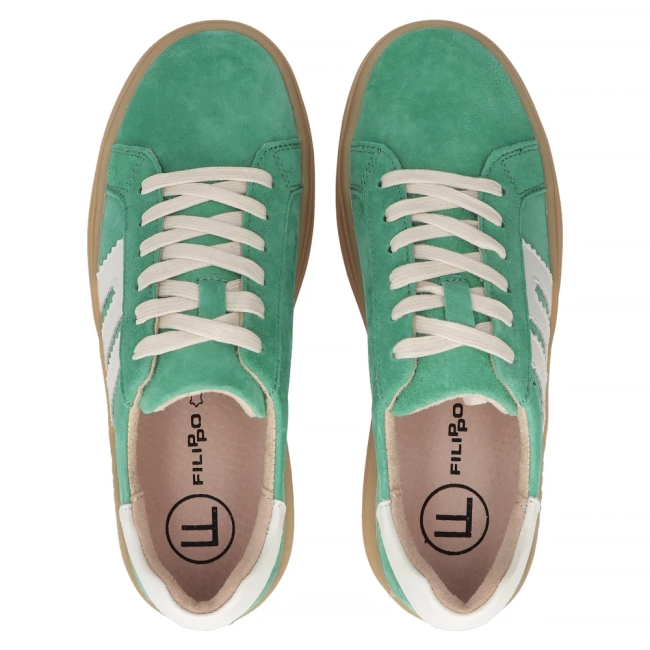 Leather sneakers Filippo DP6744/25 GE green