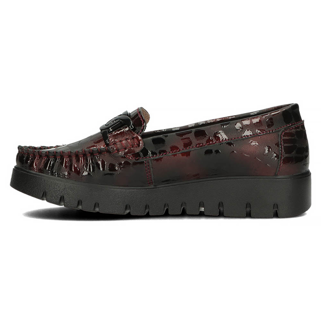 Leather loafers Filippo DP3334/23 BG burgundy
