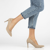 Leather pumps Filippo 2106 beige suede