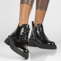 Leather boots Filippo DBT3963/22 BK black