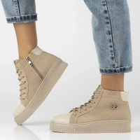 Leather ankle boots DBT6483/24 BE beige