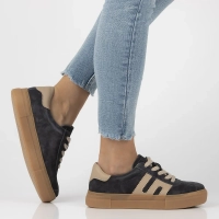 Skórzane sneakersy Filippo DP6798/25 GR BE szare