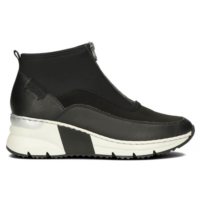 Rieker leather sneakers N6352-01 black