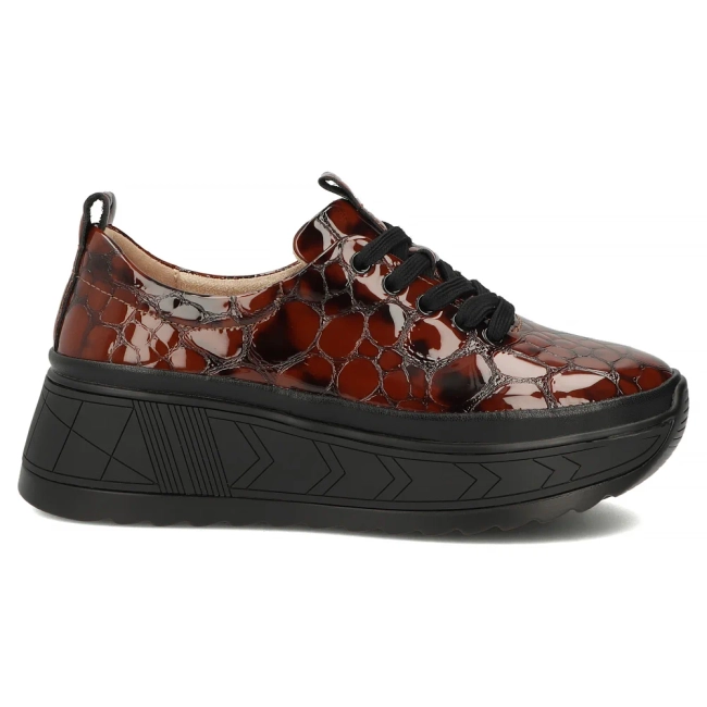 Leather sneakers Filippo DP6427/26 BR CR brown