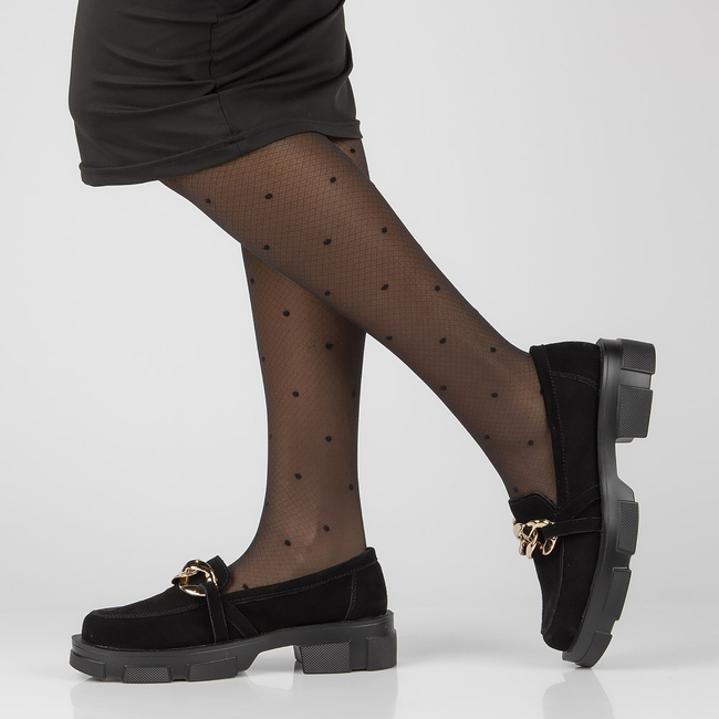 Leather shoes Filippo DP3221/21 BK S black