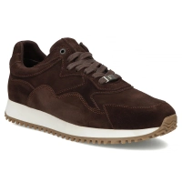 Skórzane sneakersy Filippo MP8276/26 D BR ciemnobrązowe