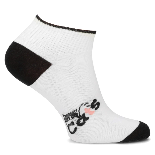 Women's Socks L604-7 white cats