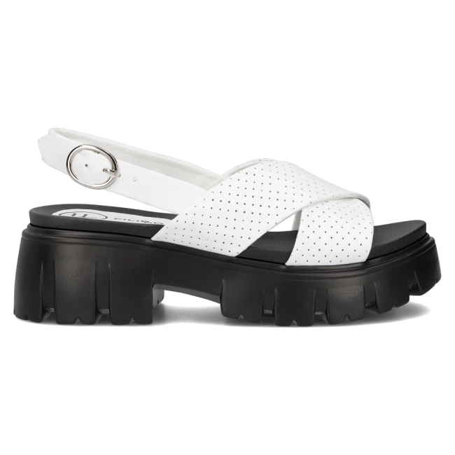 Leather sandals Filippo DS6059/24 WH white