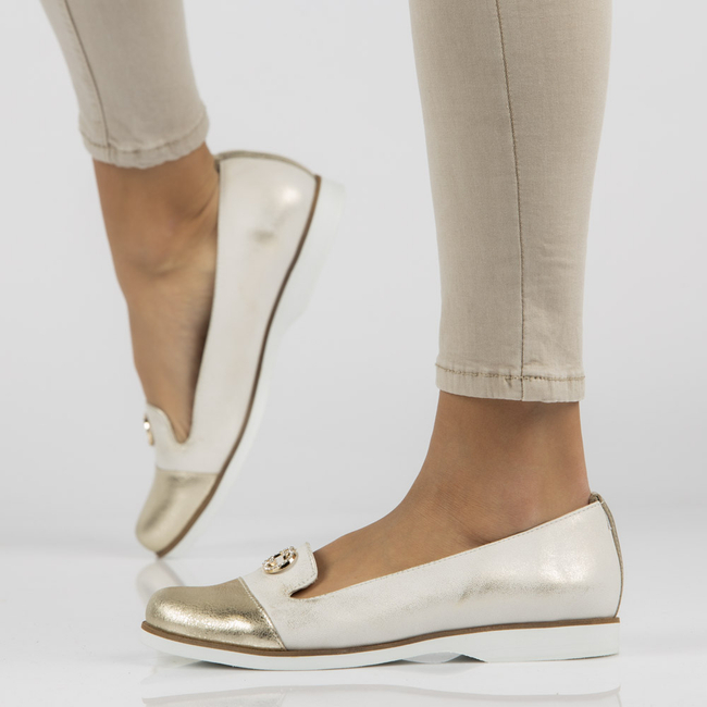 Leather shoes Filippo 150 gold