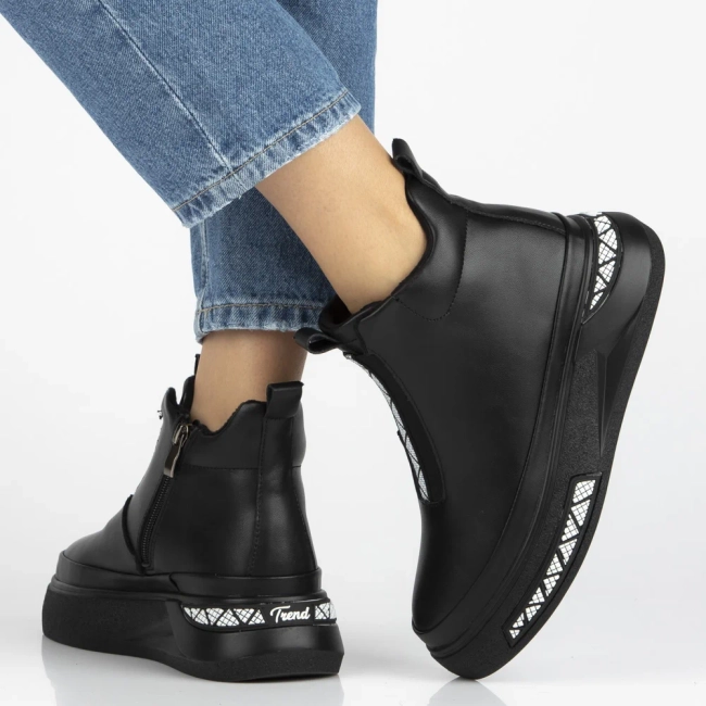 Leather ankle boots Filippo DBT7277/25 BK black