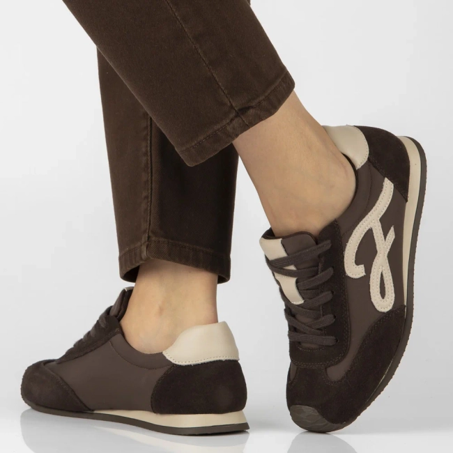 Skórzane sneakersy Filippo DP7967/26 D BR brązowe
