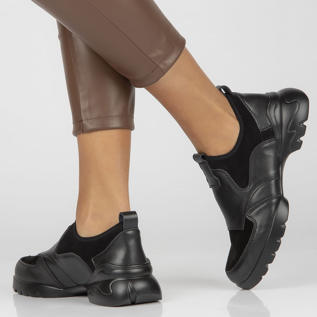 Leather shoes Filippo DP4189/22 BK black