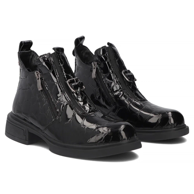 Leather ankle boots Filippo DBT7989/26 BK black