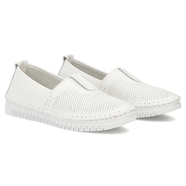 Leather shoes Filippo DP7667/26 WH white