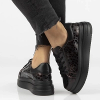 Skórzane sneakersy Filippo DP7118/25 BG bordowe