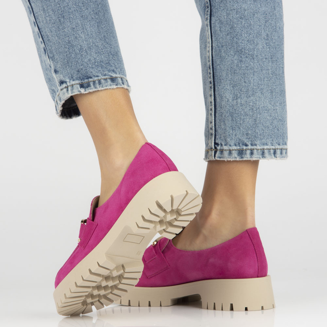 Leather shoes Filippo 20089 fuchsia
