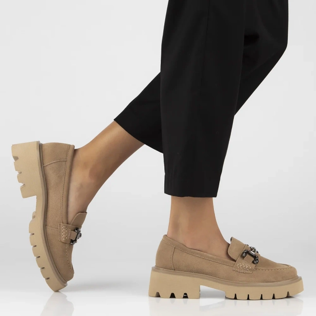 Leather shoes Filippo DP6475/24 BE beige