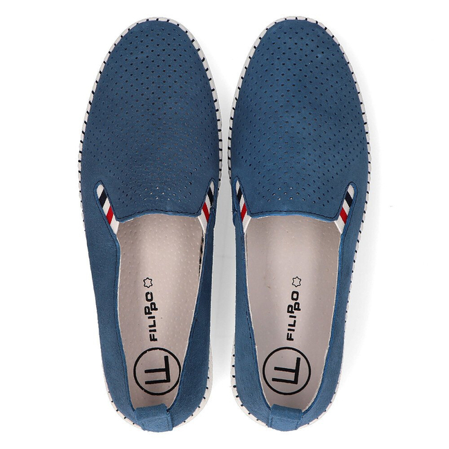 Leather shoes FILIPPO DP1272/21 BL blue