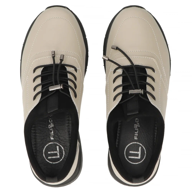 Leather shoes Filippo DP7117/25 BE beige