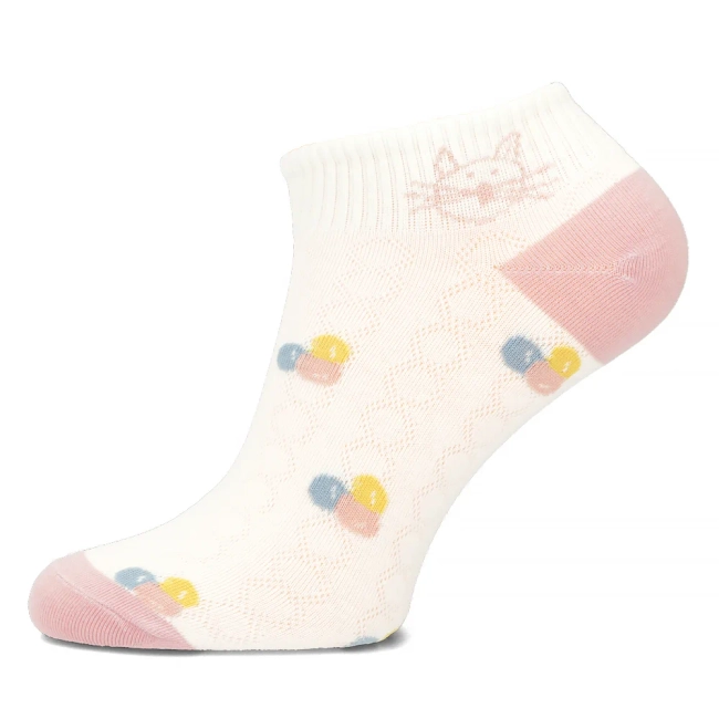 Women's Socks L604-2 white colored balls