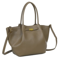 Khaki handbag prime clasp