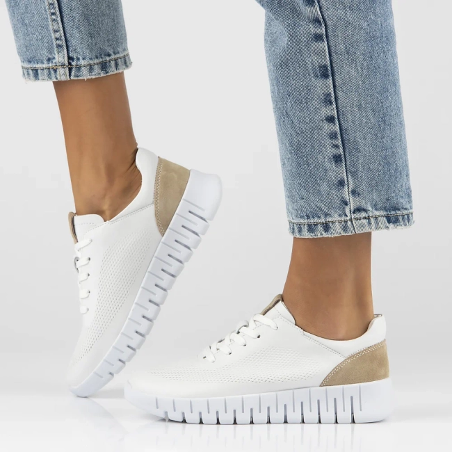 Leather Sneakers Filippo DP6035/24 WH white