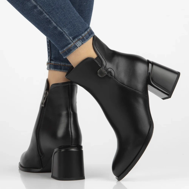 Botki na obcasie Filippo DBT4865/23 BK czarne