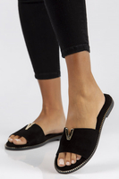 Leather Slippers Filippo LH-200 black