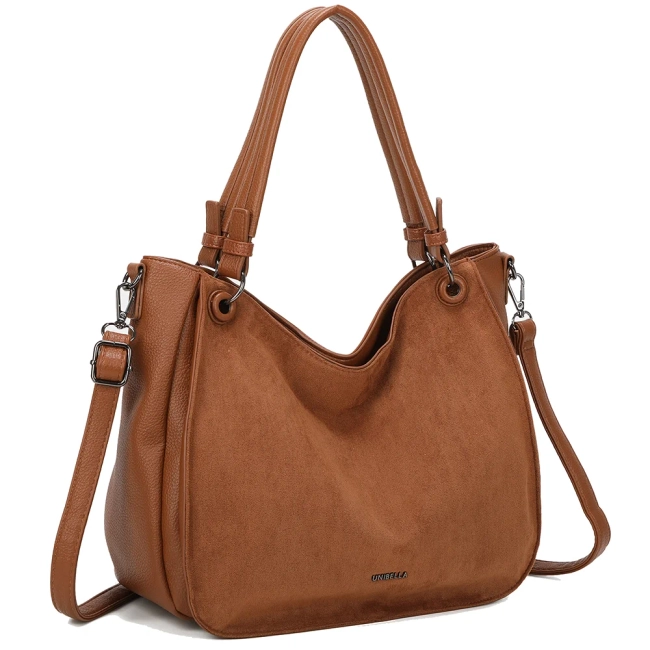 Brązowa torebka tote maxi